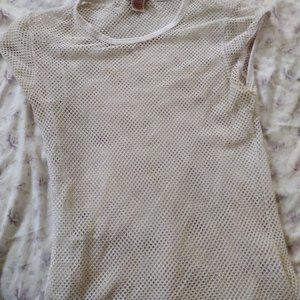 Guess jeans white fishnet